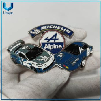 High Quality Racing Car Hard Enamel Metal Badge, Custom Design Die Cast Zinc Alloy Lapel Pin for Decoration Gift - Dongguan Unique Pins & Gifts Co., Ltd. - China