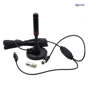 Indoor Support DVB VHF UHF Satellite HDTV Amplified Satellite Digital Indoor TV Antenna - ROHO CONNECTOR LIMITED - China