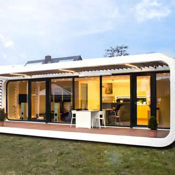 Factory Security Enhanced Rigid Structure Customizable Guard Prefabricated Apple Capsule House for Construction Site Safety - Shandong Zhongyu Integrated Housing Co., Ltd. - China
