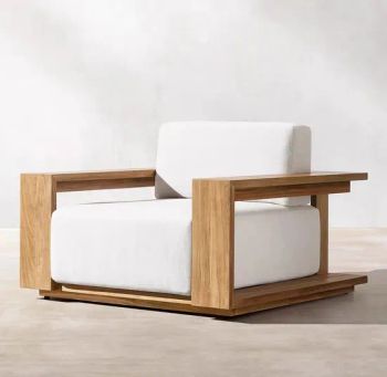 Luxury Outdoor Villa Hotel Patio Solid Wood Furniture Courtyard Garden Outdoor Teak Leisure Open-Air Sofa Set - Foshan Zhechengju Furniture Co., Ltd - China