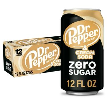 DR PEPPER CREAM SODA ZERO SUGAR CN, 12OZ/12PKX2 - A&A FOOD DISTRIBUTORS - United States