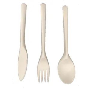 Biodegradabel Material PLA Spoon Polylactic Acid Fork Environmental Cutlery Sets - Qingdao Zhoushi Plastic Packaging Co., Ltd. - China