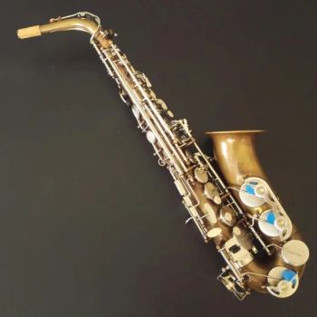 Professional Alto Saxophone Musical Instruments Good Bag Tone Eb Origin China Strap With Strap Number of Keys 21 Min. Order: 1 - Shandong Crown Musical Instruments Co., Ltd - China