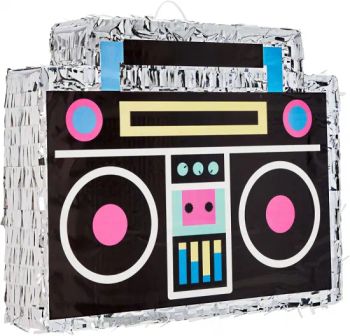 90s Hip Hop Theme Supplies Baby Shower Centerpieces Table Decor Easy to Fill 80s Boombox Pinata for Retro Birthday Party Decorations - Fuzhou Huikaihua Arts & Crafts Co., Ltd. - China