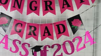 Graduation Party Decoration Flag Pull Flower Class of 2025 Flag Pull Banners - Quanzhou Hengze Supply Chain Management Co., Ltd. - China