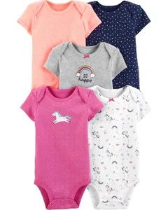 100% Cotton Baby Girl Original Bodysuit MOQ 500PCS Type Romper Color White Origin China Style Casual Gender Unisex Model NO. CB002 - Suzhou Angels Co., Ltd. - China