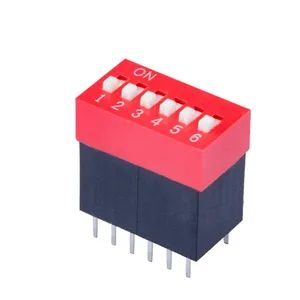 6 Positions 2.54 mm Raised Actuator Extra Height Type DIP Switches - Cixi Ciliang Electronic Co., Ltd. - China