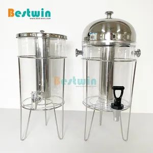 Catering Event Party Supplies Stainless Steel and Polycarbonate Single Beverage Dispenser - Guangdong Shunde Bestwin Commercial Kitchenware Co., Ltd. - China