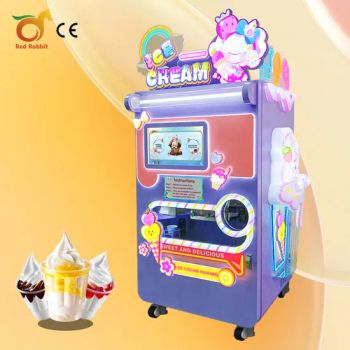 Automation Ice Cream Vending Machine Red Rabbit Soft Serve Gelato Ice Cream Machine - Guangzhou Red Rabbit Intelligent Equipment Co., Ltd. - China