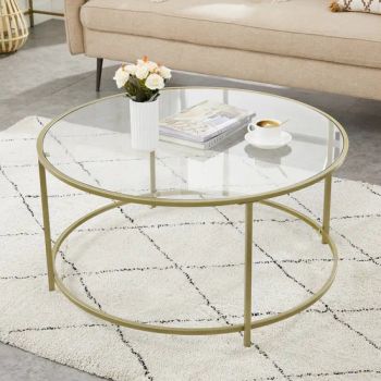Stylish Gold Coffee Tables for Modern Luxury Living Rooms MOQ 100PCS Condition New Warranty 1 Year Design Accept OEM Folded Customized - Beijing Tianyuan Rongli Technology Co., Ltd. - China