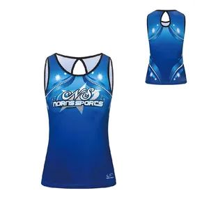 Sublimation Clothes Girls Cheerleadering Uniform Cheer Tank Tops - Dongguan Norns Sports Co., Ltd. - China