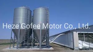 Pig Farm Animal Husbandry Broiler Layer House Galvanized Sheets Feeding Tower Poultry Equipment Food Silo Tower - Shandong Gofee Husbandry Technology Co., Ltd. - China