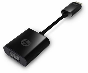 Plastic HP HDMI To VGA Converter Cable Brand HP Color Black Cable Type HDMI Material Plastic Converter type VGA Connector Type VGA, - Amirtha Systems And Peripherals - India