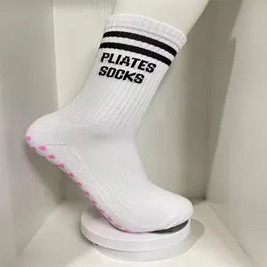Wholesale Comfortable Sports White Custom Logo Designer fashion Yoga Pilates Socks - Zhuji Juncai Knitting Co., Ltd. - China