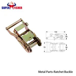 1 1/2'' 2000kg Ratchet Strap Steel Handle Buckle for Lashing Polyester Webbing Straps - Super Fisher Industries Co., Ltd. - China