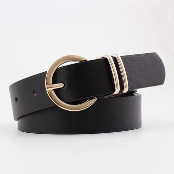 Factory Wholesale PU Leather Belts Women Metal Pin Buckle Wide Belt for Dress Pants - Guangzhou Wangjia Leatherware Co., Ltd. - China