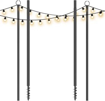 String Light Poles for Outdoor, Outdoor String Light Pole, Outside String Light Poles for Hanging String Lights, Black String Light Poles for Y - Hebei Hopesun Industry & Trade Corp. - China