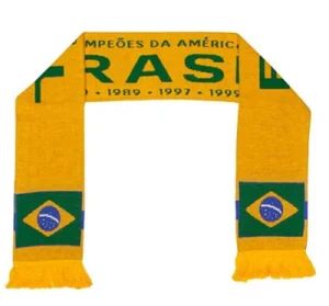 Wholesale Custom Brazil Soccer Knit Custom Knitted Football Scarves Fans Accessories Scarf for Sale - Guangzhou Colorful Clothing Co., Ltd. - China