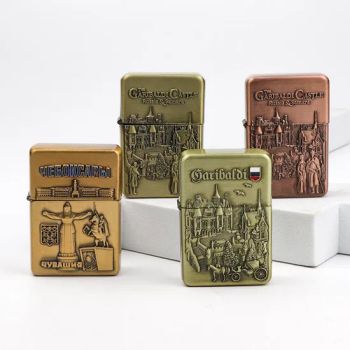 Wholesale Customized Logo Vintage Souvenir Metal Cigarette Kerosene Oil Windproof Lighter - Zhongshan Saiya Souvenirs & Gifts Manufacturer - China
