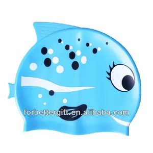 Children Silicone Swimming Cap Pantone Print Dobby 1PCS Customized Forbetter - Shenzhen Forbetter Co., Ltd. - China