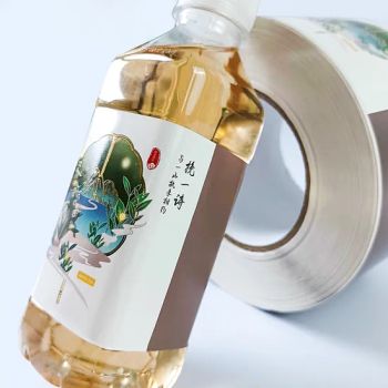 Custom Logo Adhesive Hot Stamping Gold Foil Packaging Labels Special Process Waterproof Embossed Beverage Bottle Package Sticker - Ningbo Kunpeng Printing Co., Ltd. - China