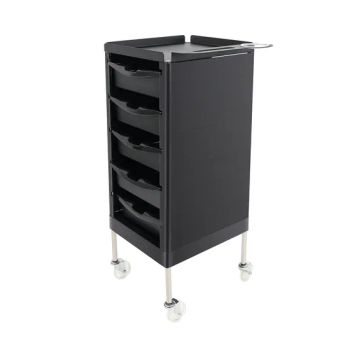 Professional Salon Trolley with Wheels Storage Drawers Color Black Origin China Condition New Model NO. X104 Trademark FENGHE - Guangzhou Fenghe Industry Co., Ltd. - China