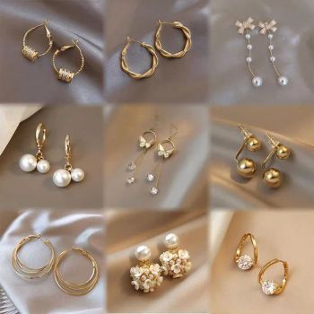 Fashion S925 Silver Pearl Ear Clip Irregular Zircon Love Women Earrings - Skylark Network Co., Ltd. - China