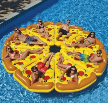 Inflatable Pizza Swimming Pool Lounger Floating Beds Mattress Mat - QUANZHOU VEKEDUO SUPPLY CHAIN MANAGEMENT CO.,LTD - China