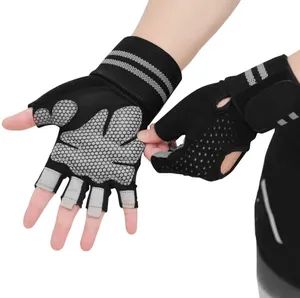 Men Weight Lifting Fitness Workout Sports Gloves Size M OEM Yes MOQ 10000 Style Plain Color White Origin China Gender Unisex - Maxspeed Group Co., Ltd - China