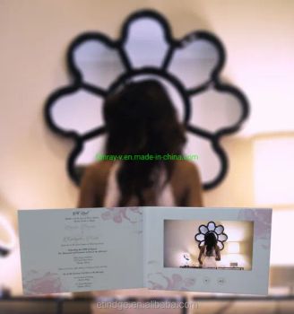 Beautiful Personalised 7inch LCD Video Greeting Brochure Card Gift for Wedding Invitation - Shenzhen Fanray Electronic Co., Ltd. - China
