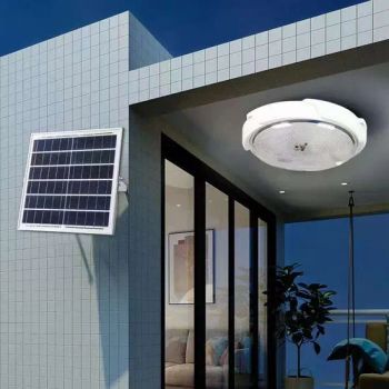 IP65 Solar Circular Ceiling Solar Lamp LED Waterproof Indoor Outdoor Garden Solar Light and Porch Ceiling Light 60W/120W/150W/200W - Kasun Solar Technology Co., Ltd. - China