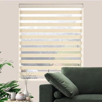 Easy Install Double Roller Blinds for Living Room Office Zebra Shades with Light Filtering Privacy - Ningbo Mysure Home Products Co., Ltd. - China