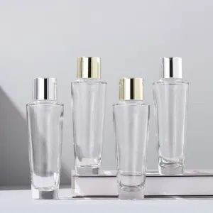 150ml Large Capacity Glass Softening Water Bottle Cosmetics Cleansing Water Bottle Conical Toner Bottle - Shandong Well Pack Industry Co., Ltd - China