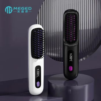 Portable Hot Hair Comb Wireless Hair Brush with LCD Screen Multi-Functional Hair Straightener Comb - Yueqing Fiy Electric Co., Ltd. - China