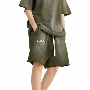 American Loose Sports Breathable Men's Shorts Casual Gradient Color Washed Drawstring Mens Shorts - Dongguan Flya Sports Goods Co., Ltd. - China