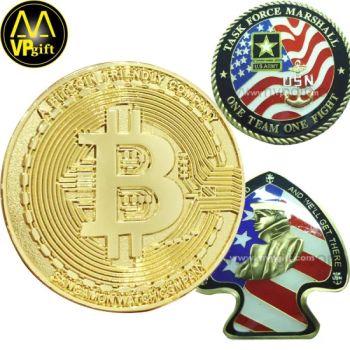 China Wholesale Custom Metal Zinc Alloy Brass Cheap 3D Collectors Military Army Navy Police Fire Fighter Souvenir Awards Bit Wld Promotion Gift Challenge Coin - MVP GIFT CO., LTD. - China