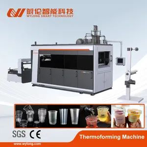 Full-Servo Cup Making Machine for PP/PS/Pet: Milk Tea Cups, Sauce Cups & Pudding Cups - Zhejiang Wylong Machinery Co., Ltd. - China