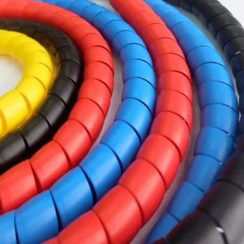 Hydraulic Hose Anti Deformation Extruded Plastic PP PE Color Spiral Sleeves Cable Tube Wrap - HEBEI HANGYUN RUBBER PRODUCTS CO.,LTD. - China