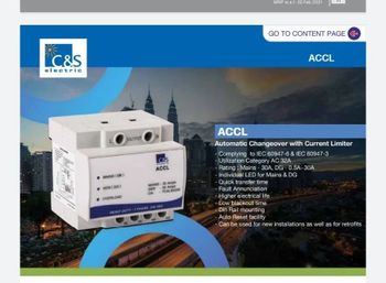 3 Pole+N AUTO CHANGE OVER SWITCH Brand C&S / HAVELLS Poles Number 3 Pole+N Voltage Level Low-Voltage Automation Grade - Pioneer Sales - India