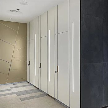Debo Compact Fiberboard Toilet Partition HPL Panel Bathroom Cubicles & Toilet Partition Systems - SHENZHEN RISEWELL INDUSTRY CO., LTD. - China