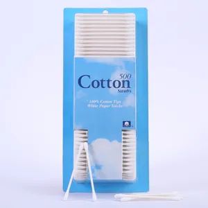 China Supplier Customized Double Round Head Cotton Swab in Blister Card - AIJIE COTTON SWAB LTD. - China
