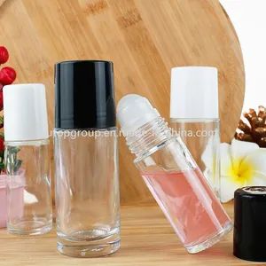 30ml 50ml High Quality Clear Cosmetic Packaging Roll on Glass Bottle Antiperspirant Deodorant Skincare Empty Perfume Oil Bottle - Chengdu Utop Technology Co., Ltd. - China