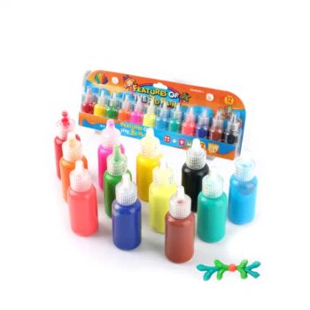 12 Colors Assorted Puffy Tulip Fabric Paint Kit MOQ 100PCS Condition New Type Art Paints Material Arylic HS Code - Shanghai Funnybuddy Co., Ltd. - China