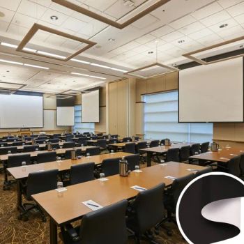 0 30mm Warp Knitting Projection Screen Fabric Projection Screen for Manual Screen - HAINING UNEED INDUSTRIAL MATERIAL CO., LTD. - China