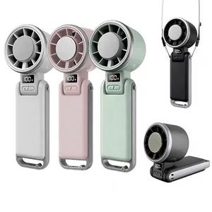 High-Speed Foldable Mini Handheld Turbo Rechargeable LED Display Neck Hanging Cooling Fan - Changsha Sofly Industry Co.,Ltd - China