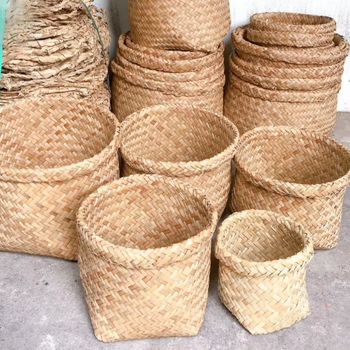 Handwoven Natural Seagrass Basket - Sustainable & Stylish Storage from Vietnam - VIET FARGIMEX COMPANY LIMITED - Vietnam