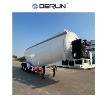 Factory 2/3/4 Axles 35/40/45/55cbm 30-70tons Dry Bulk Cement/Fly Ash/Flour/Powder/Silo Material Trailer Transport Semi Tank/Tanker Heavy Duty Semi Truck Trailer - SHANDONG DERUN VEHICLE CO., LTD - China