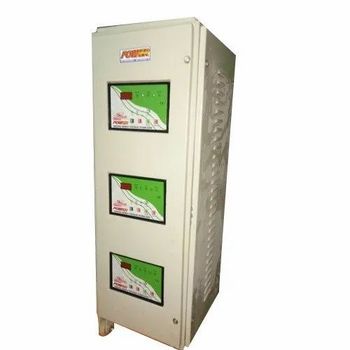 Three Phase Air Cooled Servo Stabilizer Brand Power Power 10 kva Type Automatic Current Type 5 to 10 A Is It Portable - Wave Power Solutions - India