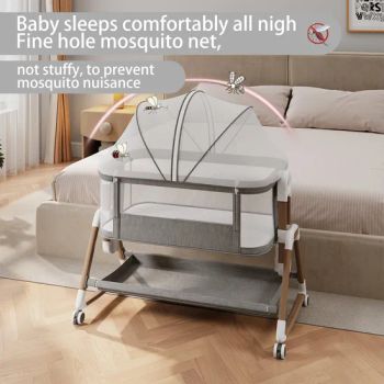 3 in 1 Baby Bassinet Bedside Sleeper, Bedside Crib for Baby Trademark no Origin China Shape Square Transport Package - Jinan Wellda Trade Corporation Ltd - China