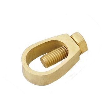 O Type Rod To Cable Clamp Size 12.4mm (1/3") Conductor Range 6-30mm Material Brass / - Raj Products - India